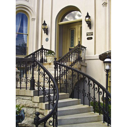 Railings Forged Iron Top-selling Modern Stair Railings / Handrails Wall Guangzhou LB-I-H-0098 Traditional Ship or Air Longbon