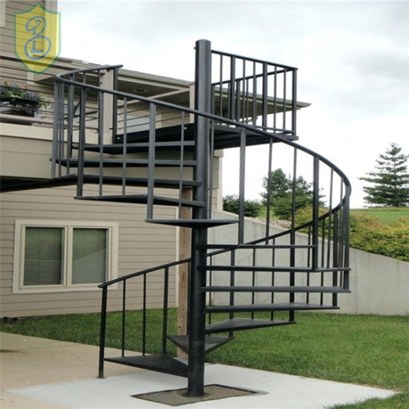 Outdoor steel spiral staircase decking spiral staircase for sale