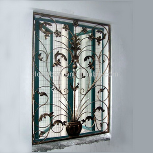 artistic iron window guard design