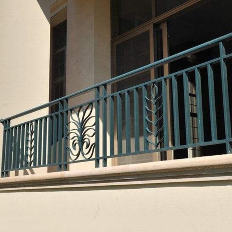 Modern design for Steel wrought iron square pipe balcony railing