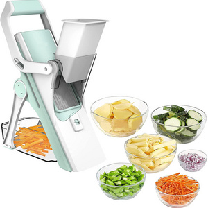 Adjustable Vegetable Chopper Thickness Adjust Kitchen Chopping Artifact Safe Mandoline Slicer Dicer for Vegetables