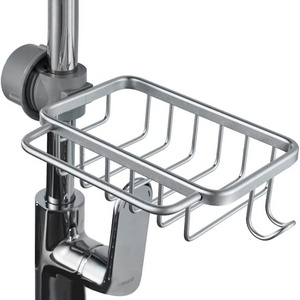 Kitchen Faucet Sponge Holder Sink Caddy Organizer Over Faucet Hanging Faucet Drain Rack for Sink Organizer