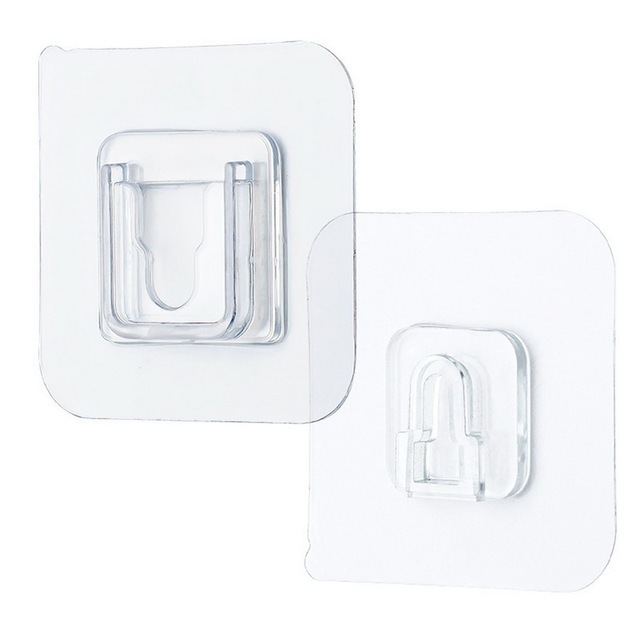 Wholesale Adhesive Hanger Strong Transparent Hooks Kitchen Bathroom Suction Cup Sucker Wall Storage Holder Wall Hooks