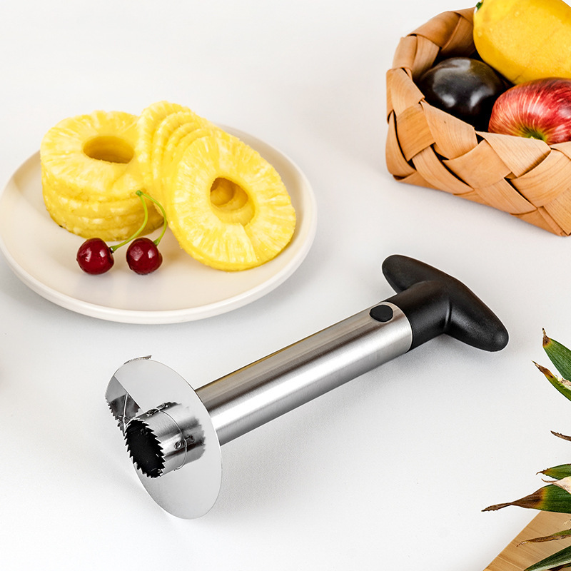 Stainless Steel Pineapple Corer Slicer Spiral Cutter Fruit Corer Peeler Stem Remover Blades for Easy Coring Kitchen Tools