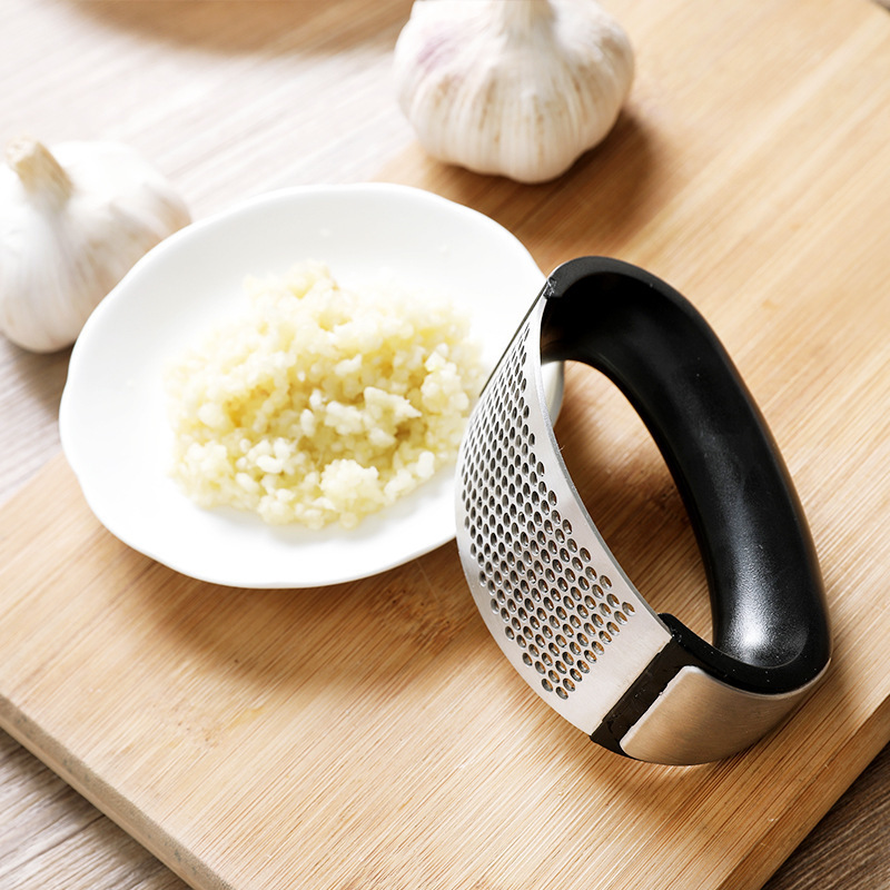 Vegetable Kitchen Gadgets kitchen accessories Chopping Garlic Tools Manual Garlic Mincer Stainless Steel Garlic Press Rocker