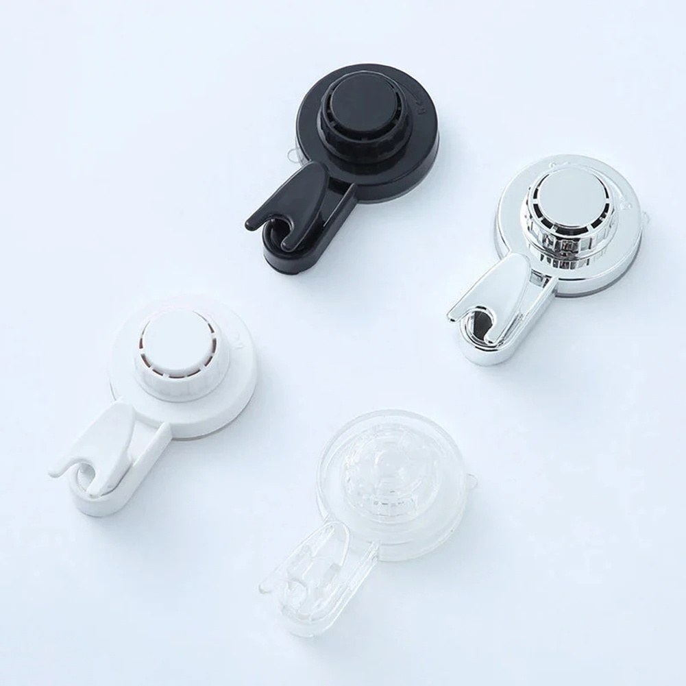 Suction Cup Hook Removable Vacuum Strong Hook Up Household Movable Finishing Hook Towel Hanger Bathroom Kitchen Organizer