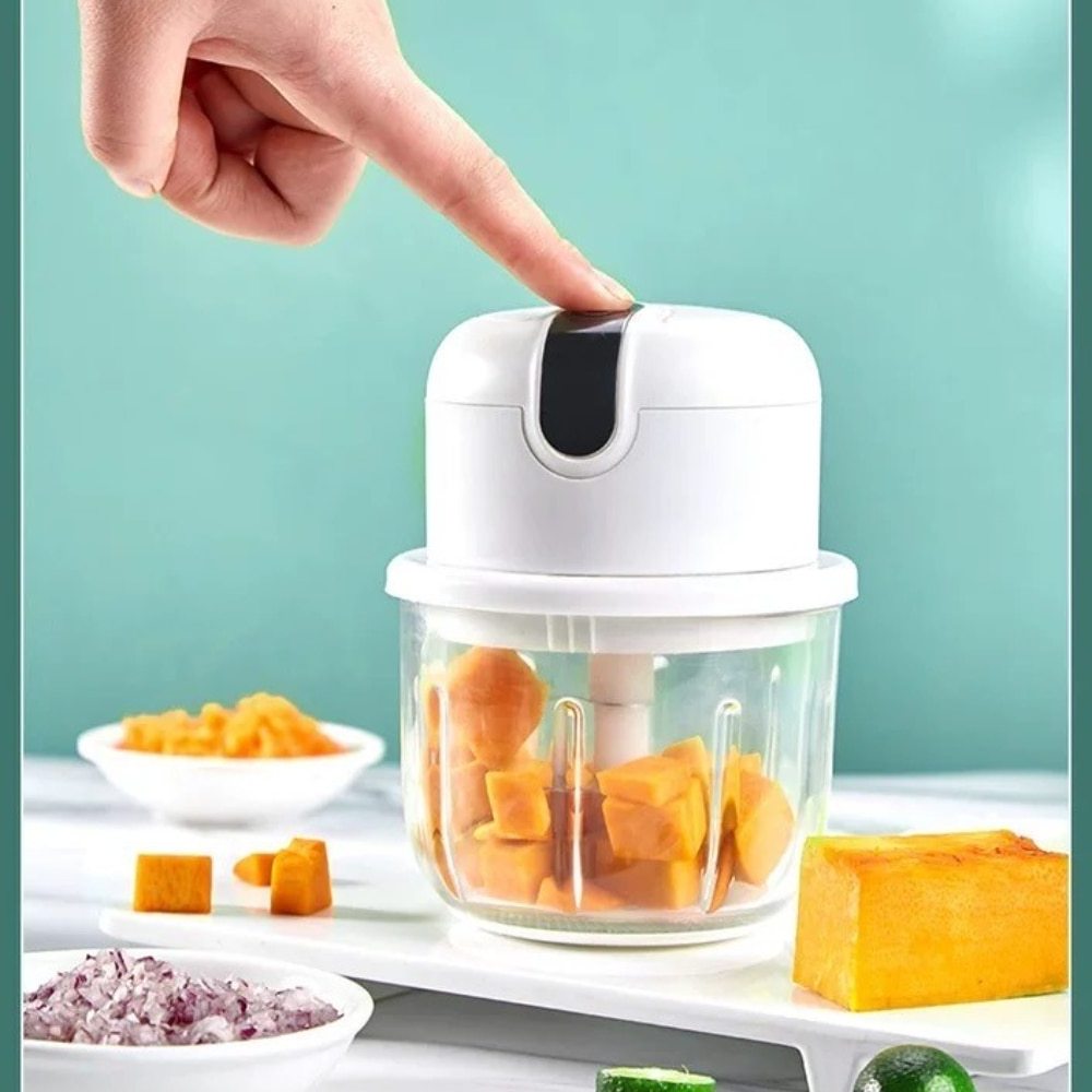 250ML Chopper Multifunction Meat Grinder Masher Machine Mini Garlic Vegetable Chopper Usb Charging Electric Garlic Masher