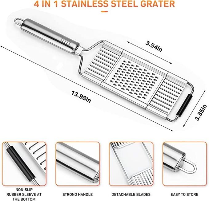 Multi-purpose Vegetable Slicer Cuts Stainless Steel Grater Peeler Set Cheese Grater Cabbage Shredder Kitchen Vegetable Tools