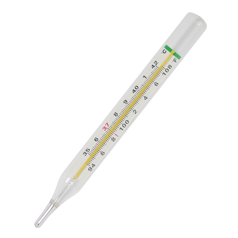 Square plastic sheath Top Quality Trending Products Medical Supplies Clinical Glass Gallium Oral Mouth Rectal Armpit Thermometer