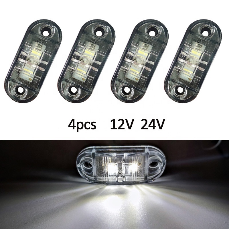 Factory price auto lamp trailer truck 2 led side light super bright 12-24V  bus turn signal light car strip light