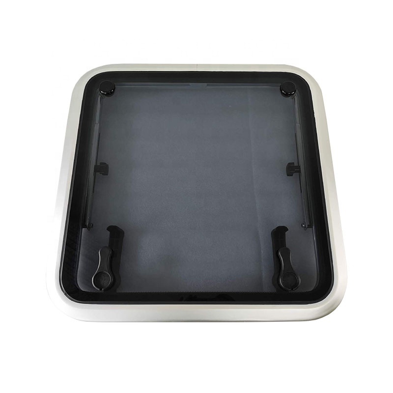 Customized Marine Boat RV Skylight Escape Hatch Window Aluminum Tempered Glass Deck Hatch For Boats Yacht RV