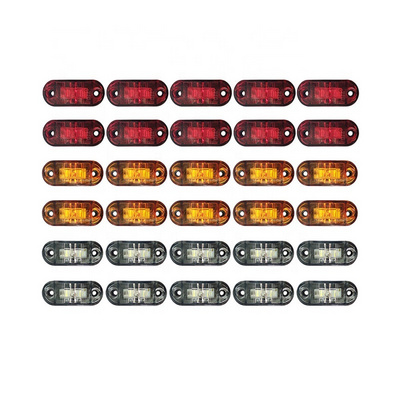 Factory price auto lamp trailer truck 2 led side light super bright 12-24V  bus turn signal light car strip light