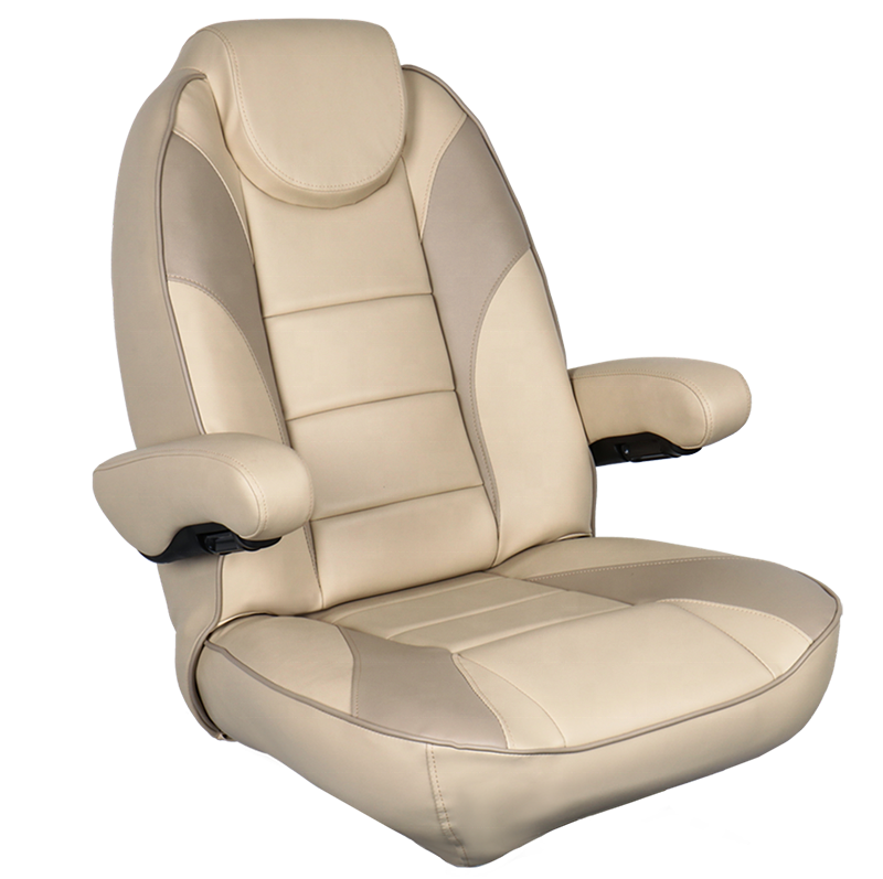 Marine Boat Captain Seat Deluxe Yacht RV Adjustable Captain Chair Boat Fold Up Seat With High Performance