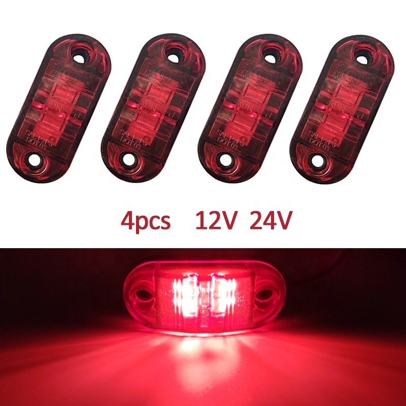 Factory price auto lamp trailer truck 2 led side light super bright 12-24V  bus turn signal light car strip light