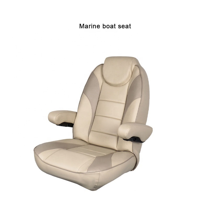 Marine Boat Captain Seat Deluxe Yacht RV Adjustable Captain Chair Boat Fold Up Seat With High Performance