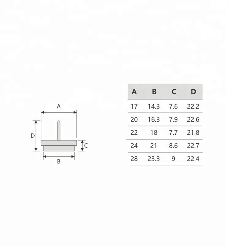 chair plastic furniture glide and leveling feet glides