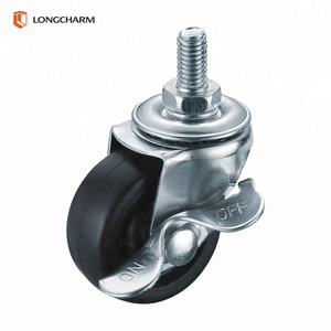 good sales rubber wheel caster with M8/M10 bolt office chair wheel