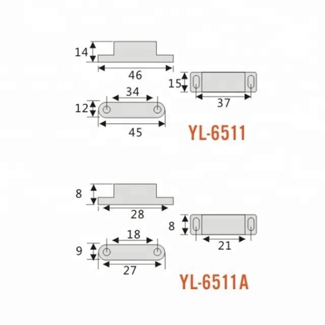 Furniture magnet push open door catch latch for cabinet doors