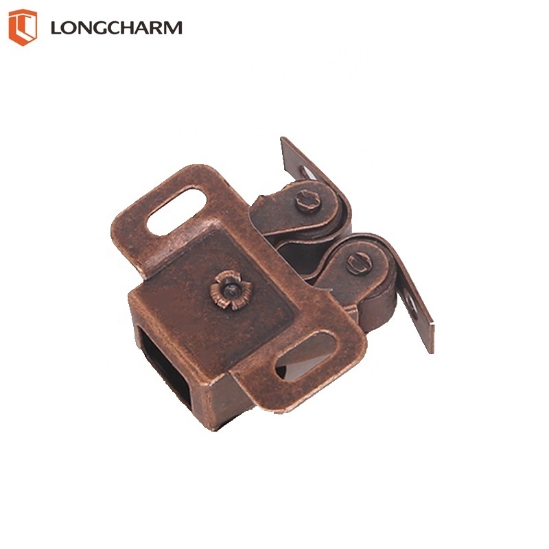 Double Roller Cabinet Cupboard Door Catch Latch Rubbed Home Dressers