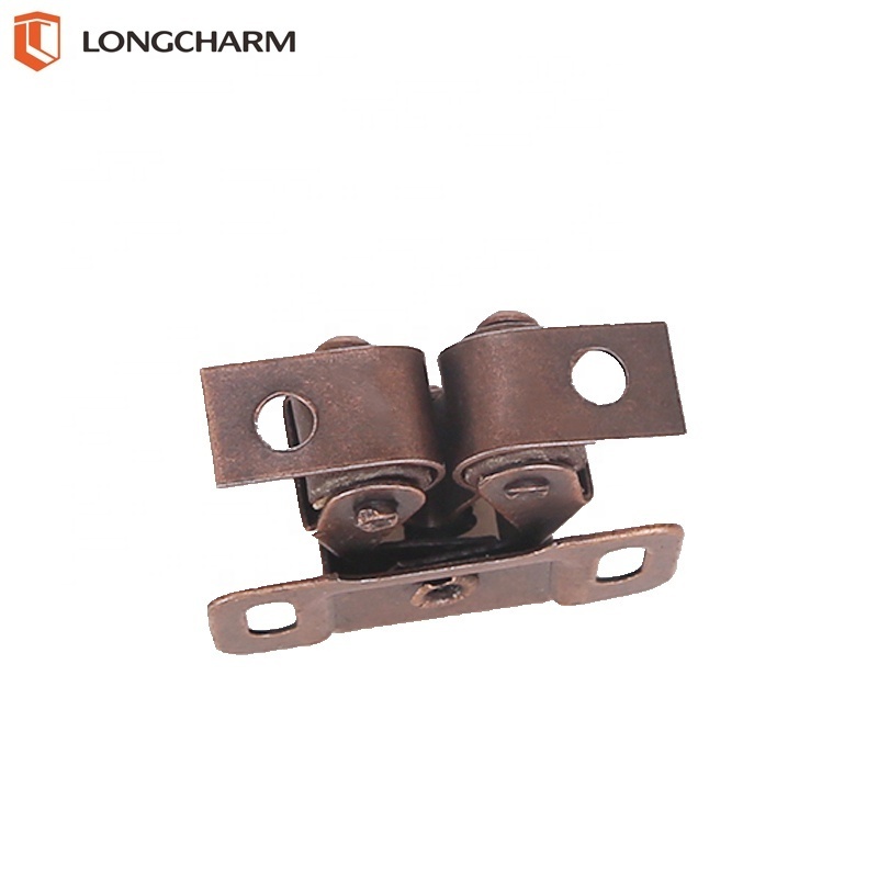 Double Roller Cabinet Cupboard Door Catch Latch Rubbed Home Dressers