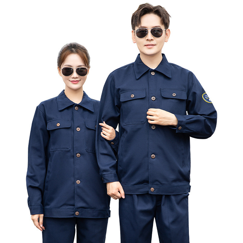 Wholesale fire resistance flame retardant clothing industrial safety clothing 100% cotton fabric fire resistant work uniform