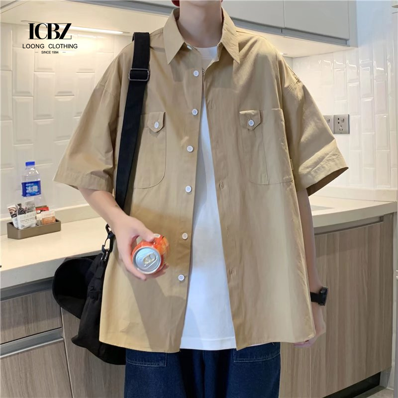 Custom China Wholesale Short Sleeve Poplin Darts for Men's Cotton Mens Dress Shirts Casual Shirt for Men