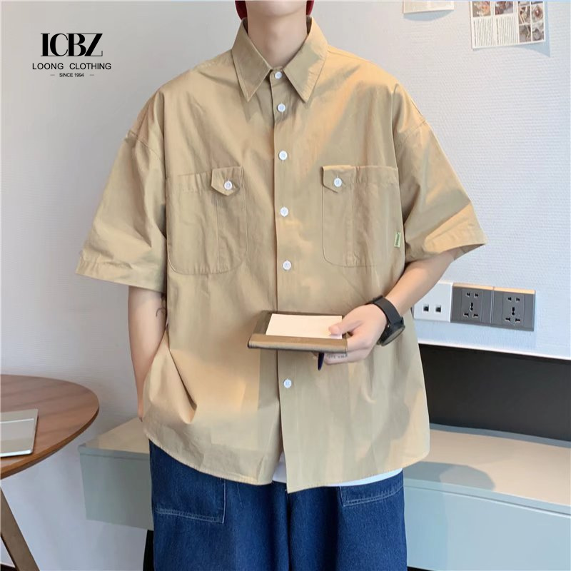 Custom China Wholesale Short Sleeve Poplin Darts for Men's Cotton Mens Dress Shirts Casual Shirt for Men