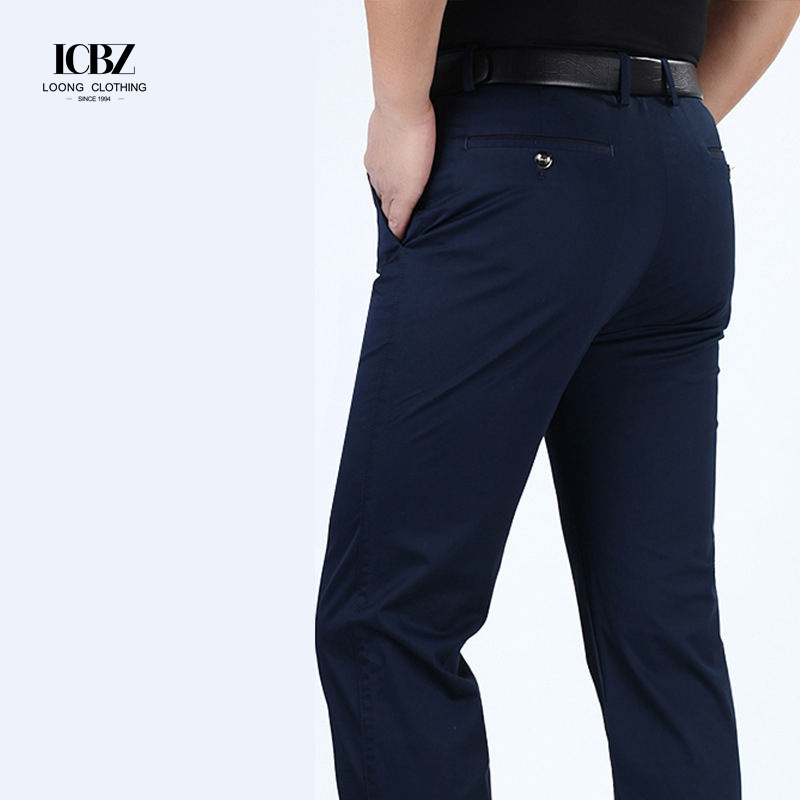 2024 logo print cargo trousers black fitness slim fit chino office pant linen business mens pants golf trousers