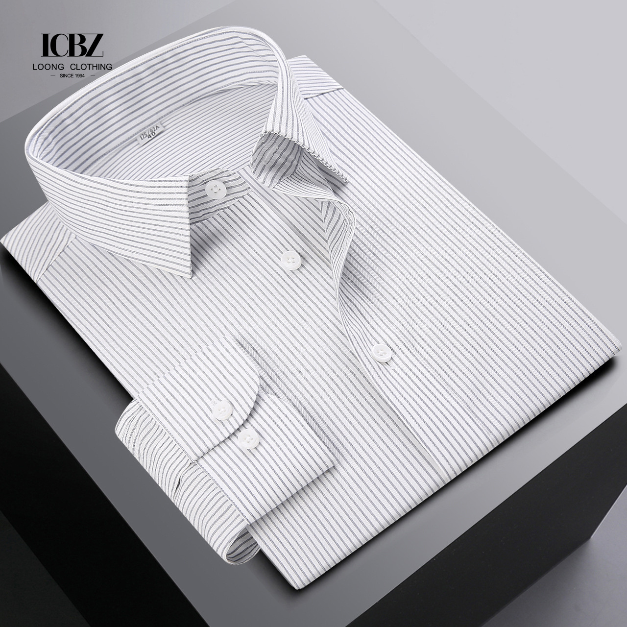 Polyester Spandex Men Cotton Formal White French Cuffs Button Down Full Sleeve Short Long Dress Shirts for Gents