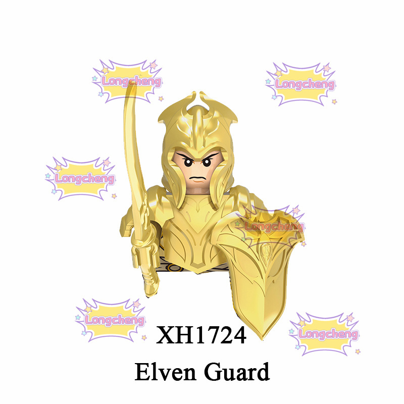 X0315 Medieval Soldiers Elven Guard Elven Archer Mini Assembled Building Blocks Bricks Assembly Figures Plastic ABS Toys