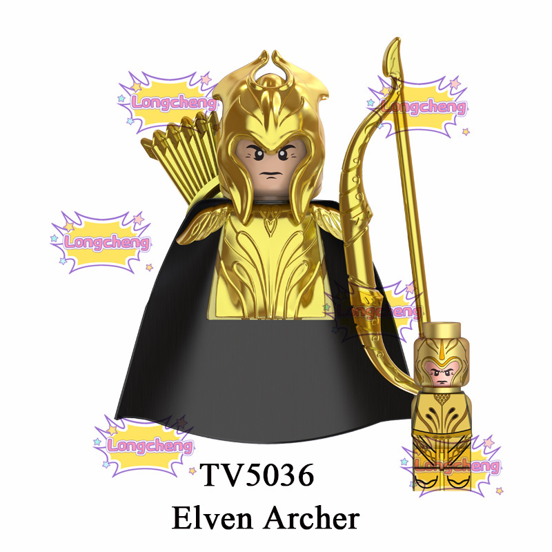 TV6405 Famous Movie Characters Elven Warrior Archer Thranduil Elven Guards Mini Education Building Blocks Kids Figures Kids Toys