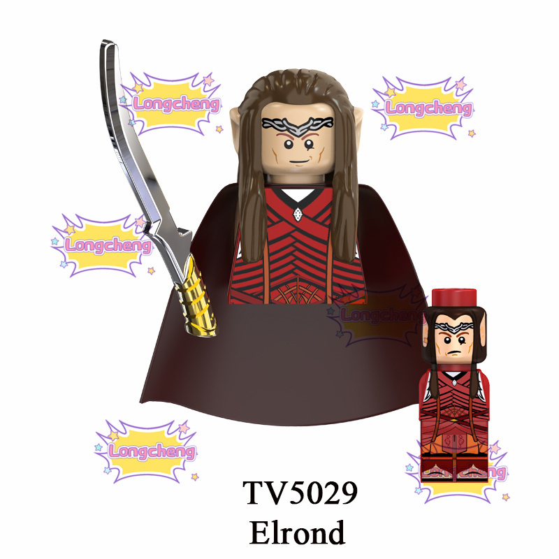 TV6404 Hot Movie Solider Warrior Series Noldo Guard Elrond Naldo Archer Figure Kids Educational Building Block Figure Mini Toy