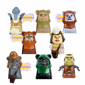 PG8067 Ewoks The Battle for Endor Space Wars Movie Block Figure Ewok Warrior Wicket Gamorrean Logray Building Block Figure Toy