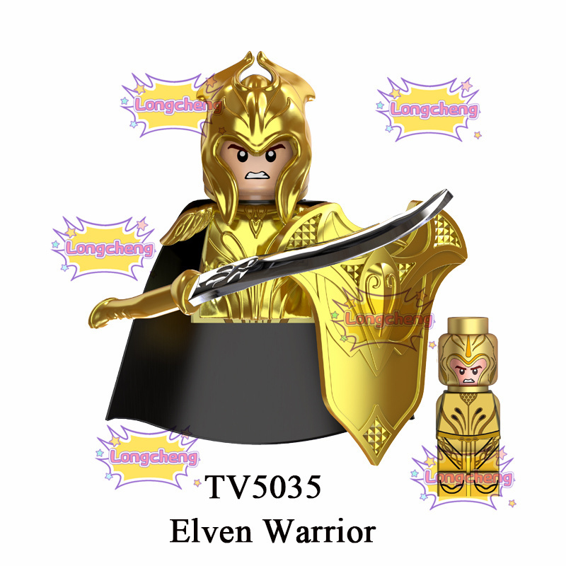 TV6405 Famous Movie Characters Elven Warrior Archer Thranduil Elven Guards Mini Education Building Blocks Kids Figures Kids Toys