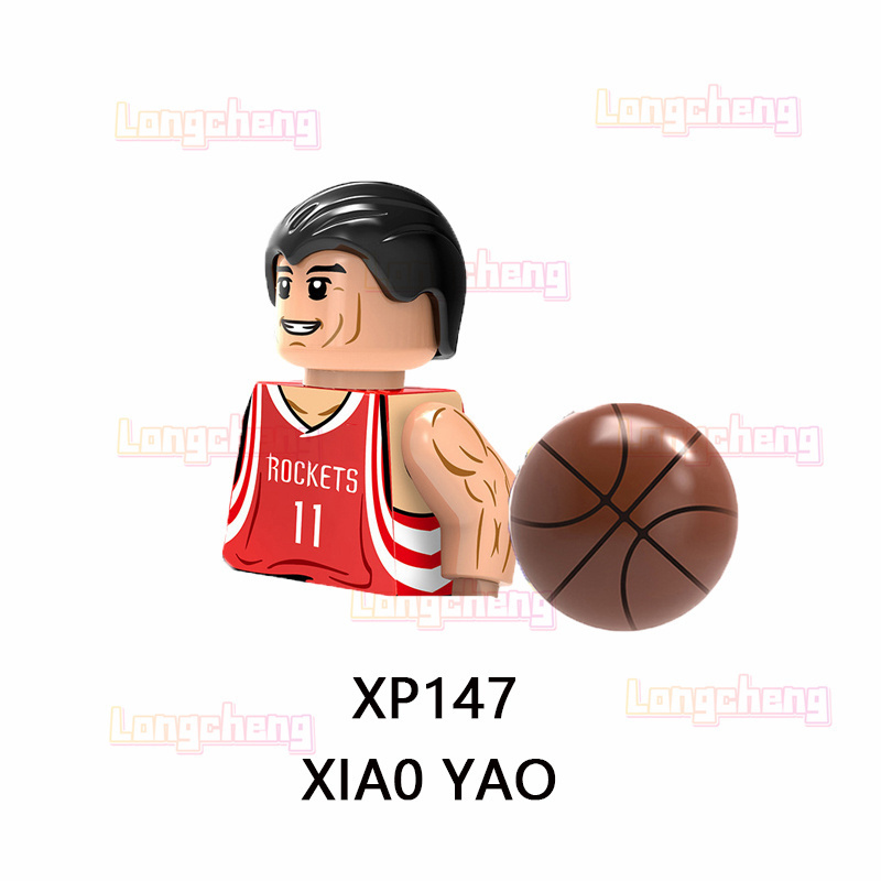 Hot Sale Bricks Famous Basketball Super Sports Stars Mini Educational Building Blocks Pop Action Bricks Kids Toys KT1021