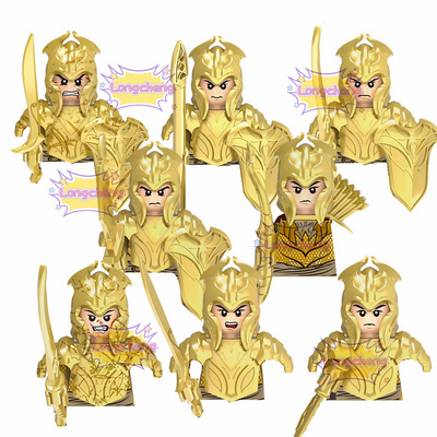 X0315 Medieval Soldiers Elven Guard Elven Archer Mini Assembled Building Blocks Bricks Assembly Figures Plastic ABS Toys