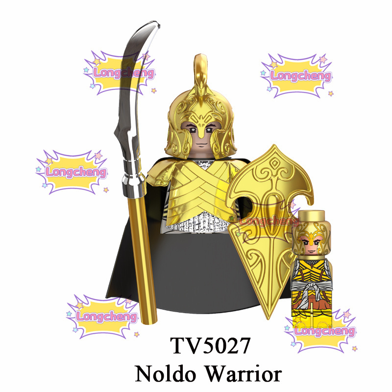 TV6404 Hot Movie Solider Warrior Series Noldo Guard Elrond Naldo Archer Figure Kids Educational Building Block Figure Mini Toy