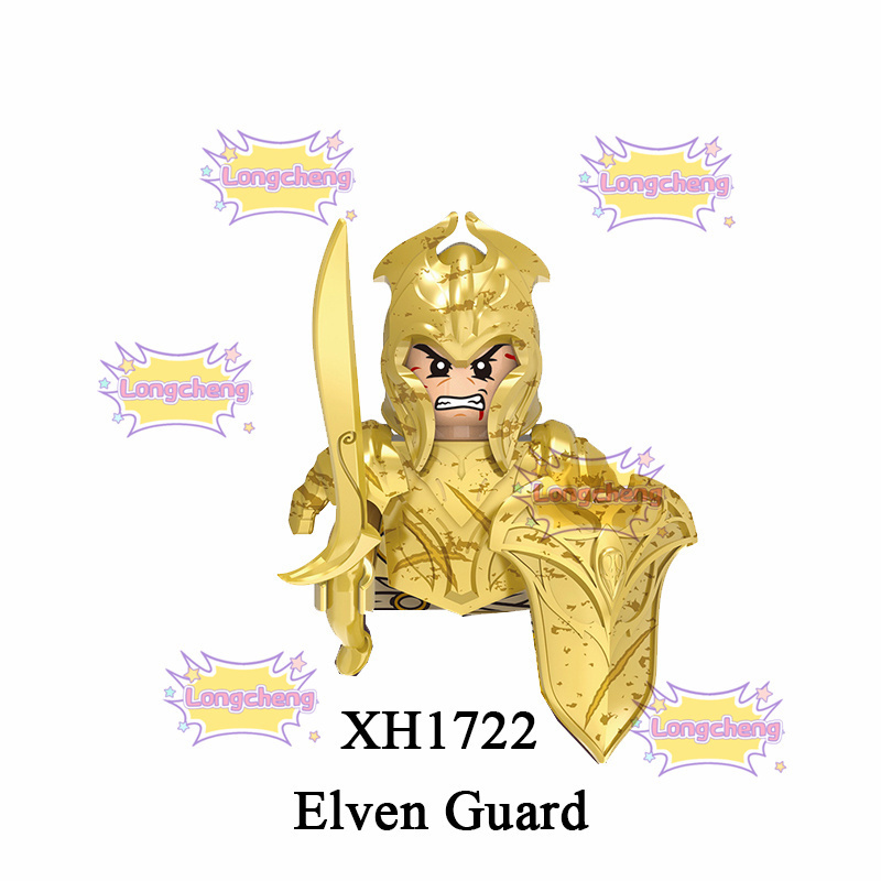 X0315 Medieval Soldiers Elven Guard Elven Archer Mini Assembled Building Blocks Bricks Assembly Figures Plastic ABS Toys