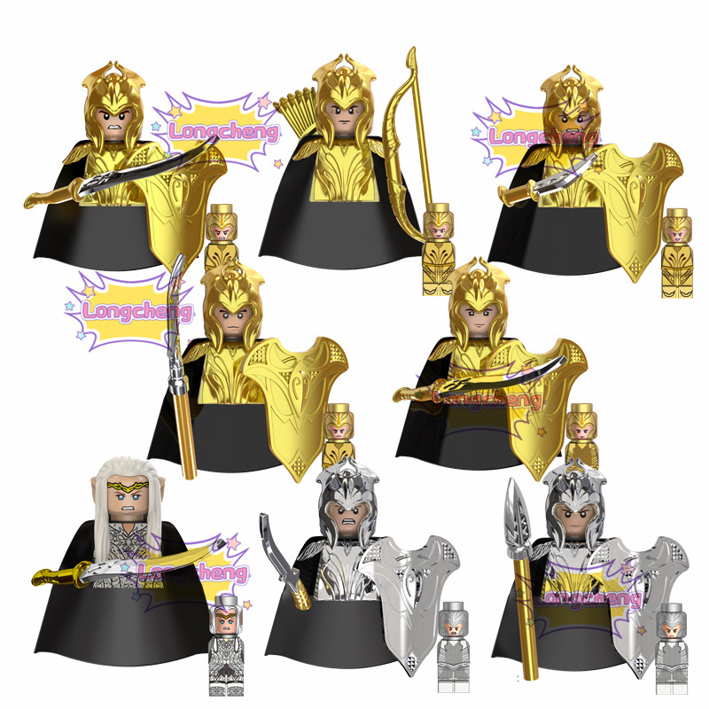 TV6405 Famous Movie Characters Elven Warrior Archer Thranduil Elven Guards Mini Education Building Blocks Kids Figures Kids Toys