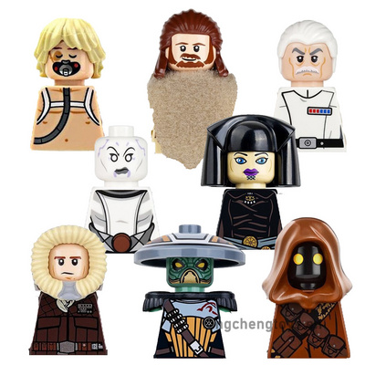 SW Movie Space Wars Luke Skywalker Qui-Gon jinn Han Solo Ventress Yularen Building Blocks Figures Children Toys Assemble PG8037