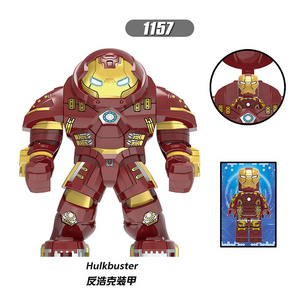 XH1157 - XH1159 Super Heroes Large Hulkbuster Avenges Endgame Action Figures Model Building Blocks Gifts For Children Toys