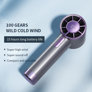 Portable fan wholesale 4-speed industrial and household button fan customizable brand logo handheld small fan