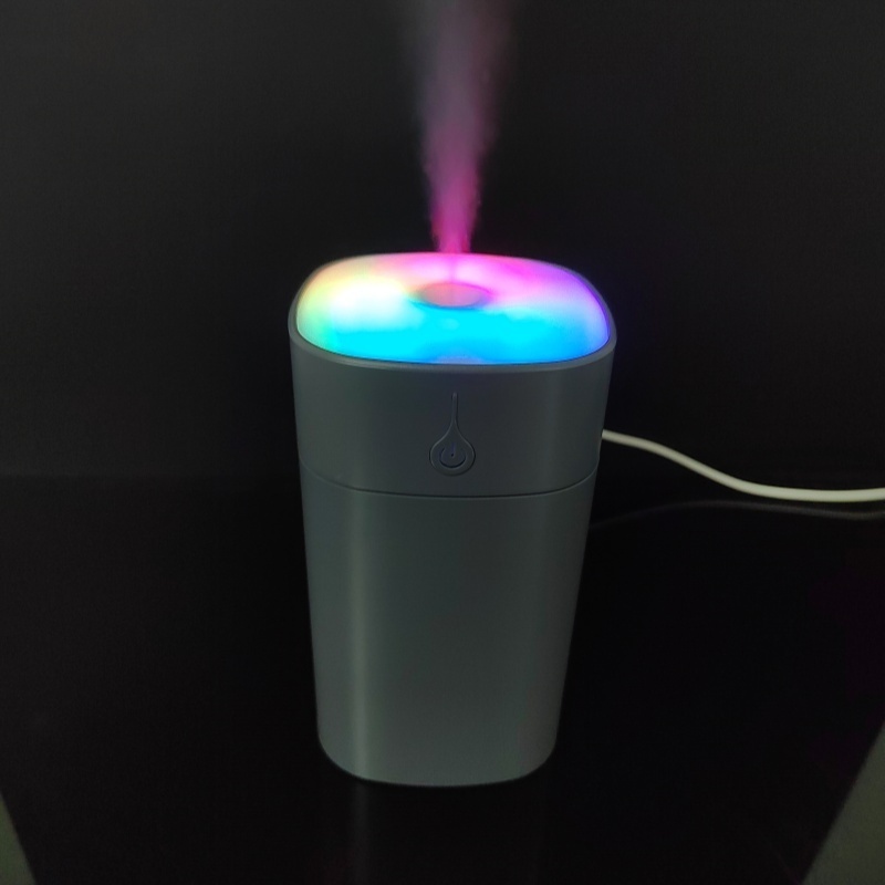 Colorful Mini Portable Ultrasonic Humidifier with LED Light Household Car Air Freshener 1-Year Warranty