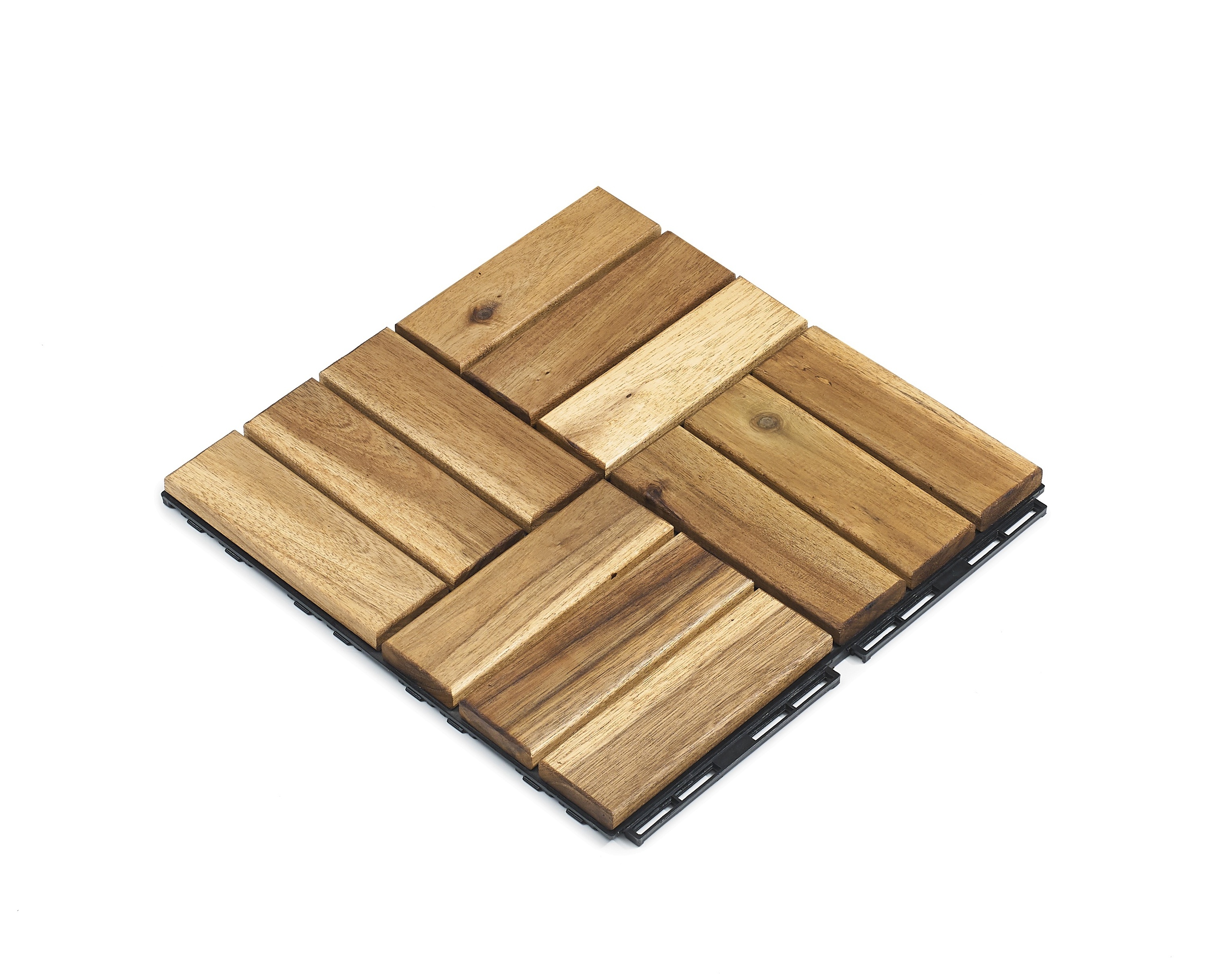 NATURAL ACACIA WOOD FLOORING TILE FOR CONDOMINIUM, BALCONY, GARDEN AND SWIMMING POOL