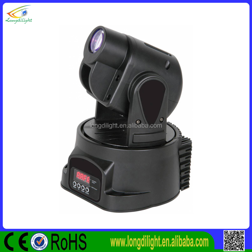 15 watts Club mini stage moving head / dj mini led moving head light / gobo spot led moving head light