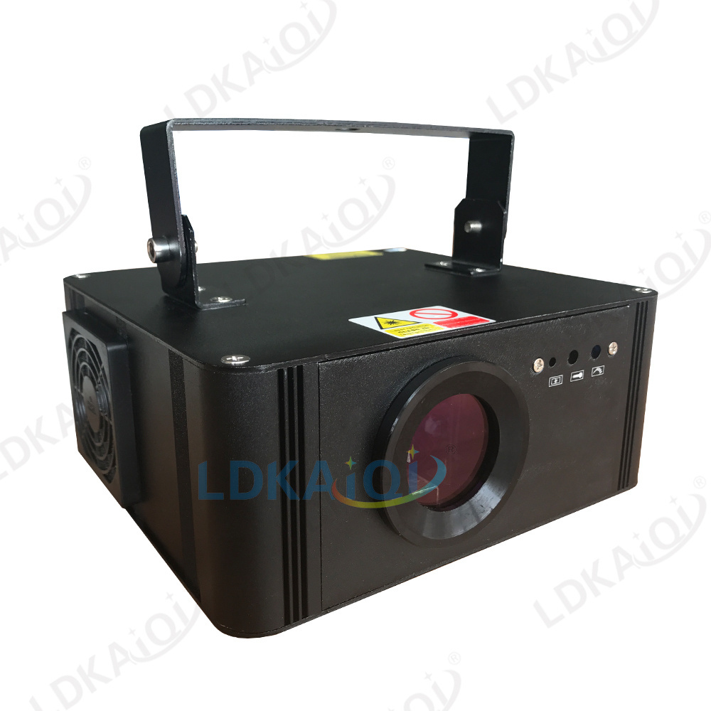 Professional DJ/Disco laser lighting single beam green color 1W RGB laser light