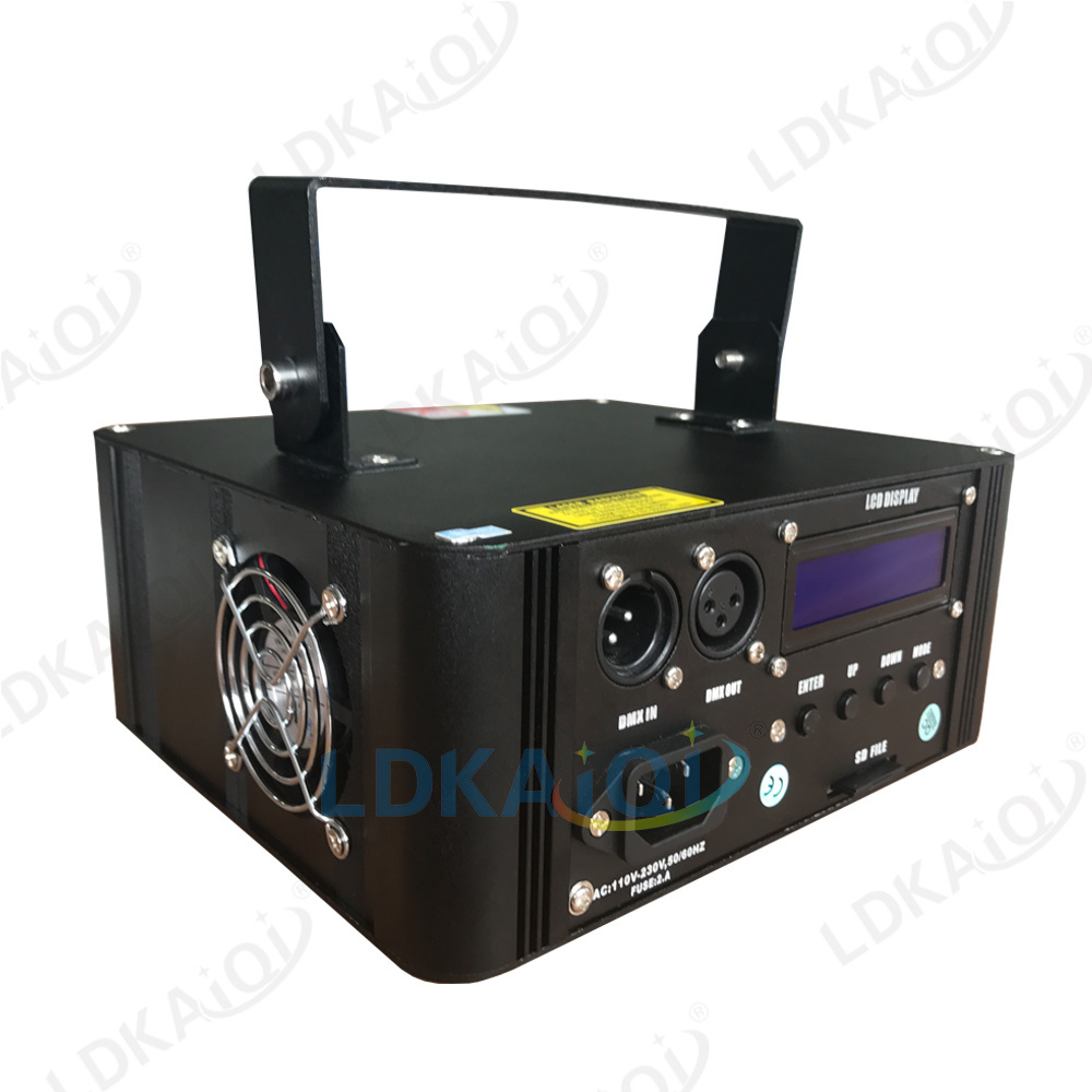 Professional DJ/Disco laser lighting single beam green color 1W RGB laser light