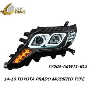 Longding Auto lamp for 2014-2016 Toyota Prado high quality modified HID Xenon head lights with LED DRL Hella 5 Lens