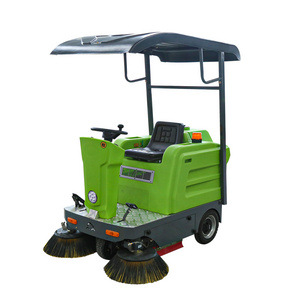 Compact Road Electric Ride On Floor Cleaning Machine Sweeper Machine For Heavy Dirty