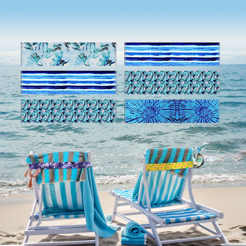 Elastic Towel Bands for Beach Chairs Cruise Towel Clips Lounge Strap Holder Elastic Windproof Beach Accessories